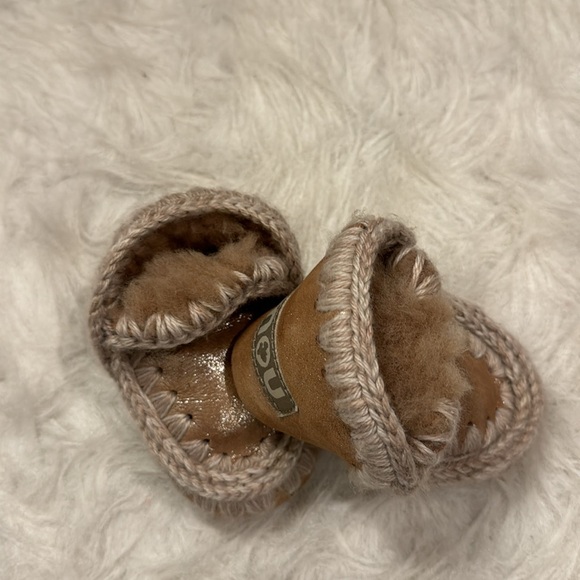 Mou Boot Eskimo Infant metallic leather size M pre-owned. - Picture 7 of 11